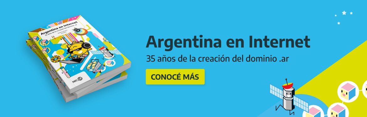 Argentina en Internet. 35 años de la creación del dominio punto ar. Conocé más.