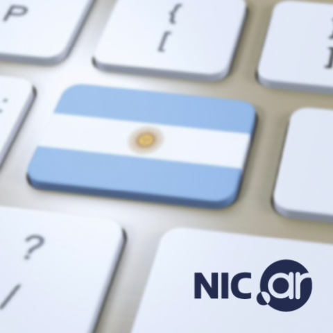 Foto teclado con bandera Argentina