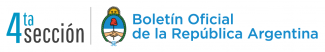 4ta sección Boletín Oficial de la República Argentina