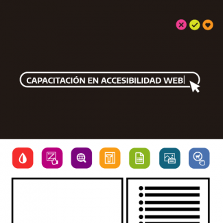 Imagen con un título que dice Accesibilidad Web